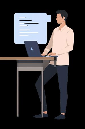 SEOの主な構成要素は何ですか? SEOキャンペーンの主要コンポーネントを示すノートパソコンを持つ男性